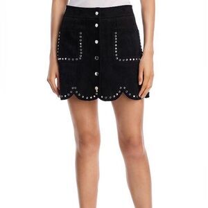 AQUA Faux suede mini skirt Size XXL